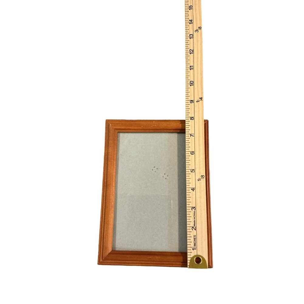 Set Of 3 Oak Picture Frames Varying Sizes With Glass Panels & Rustic Finish - Picture 2 of 10